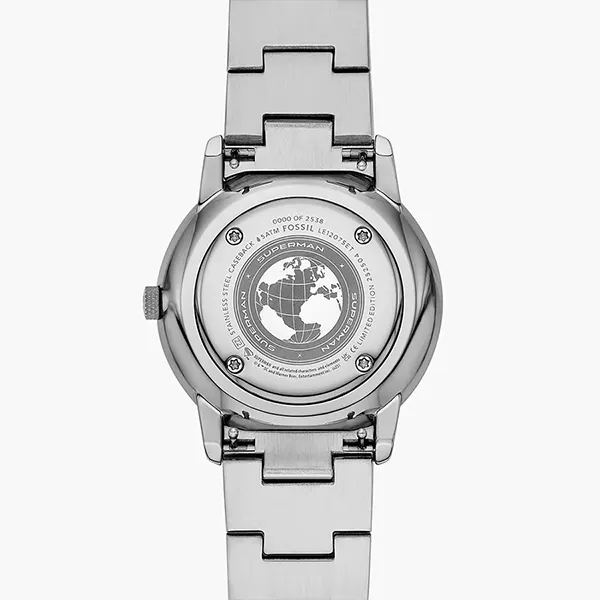 Đồng Hồ Nam Fossil x Superman Limited-Edition S-Shield Watch Set LE1207SET Màu Bạc/Xám