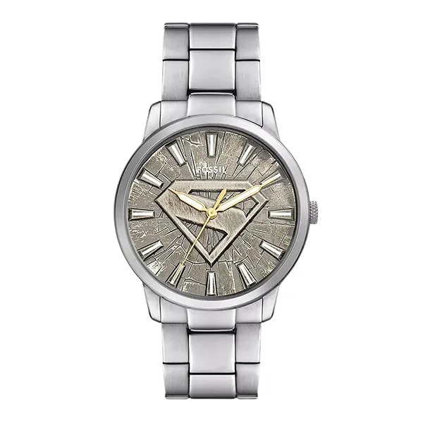 Đồng Hồ Nam Fossil x Superman Limited-Edition S-Shield Watch Set LE1207SET Màu Bạc/Xám