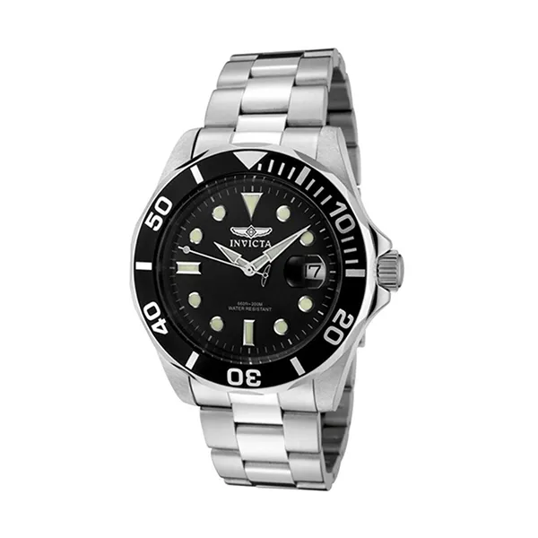 Đồng Hồ Nam Invicta Pro Diver Stainless Steel 0590 Màu Bạc Đen