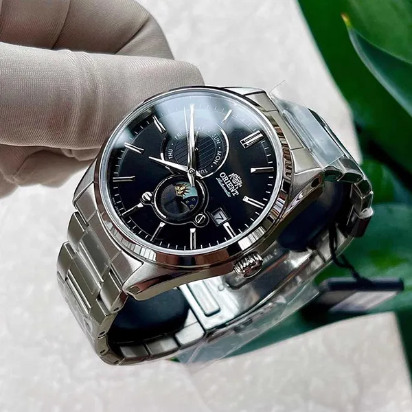 Đồng Hồ Nam Orient Sun And Moon Gen 5 RA-AK0307B Màu Đen Bạc