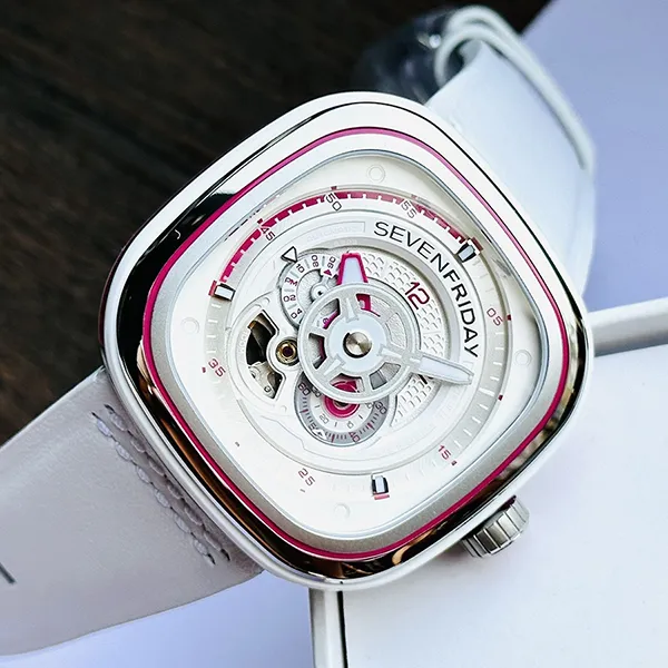 Đồng Hồ Nam SevenFriday P3C/12 Beach Club Màu Trắng