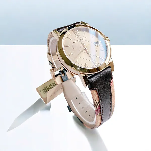 Đồng Hồ Nữ Burberry Quartz BU9032 Màu Nâu Vàng