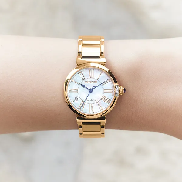 Đồng Hồ Nữ Citizen EM1063-89D Màu Vàng Hồng