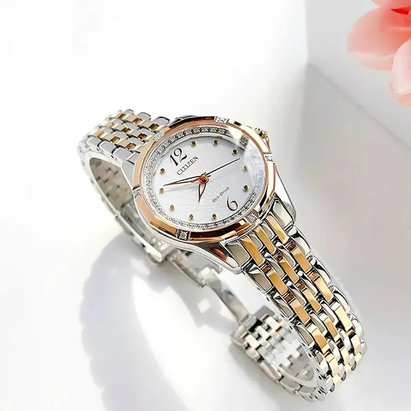 Đồng Hồ Nữ Citizen Versaille Signature EM037450A Màu Demi (Vàng – Bạc)