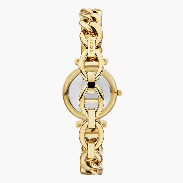 Đồng Hồ Nữ Fossil Carlie Three-Hand Stainless Steel Watch ES5416 Màu Vàng Gold