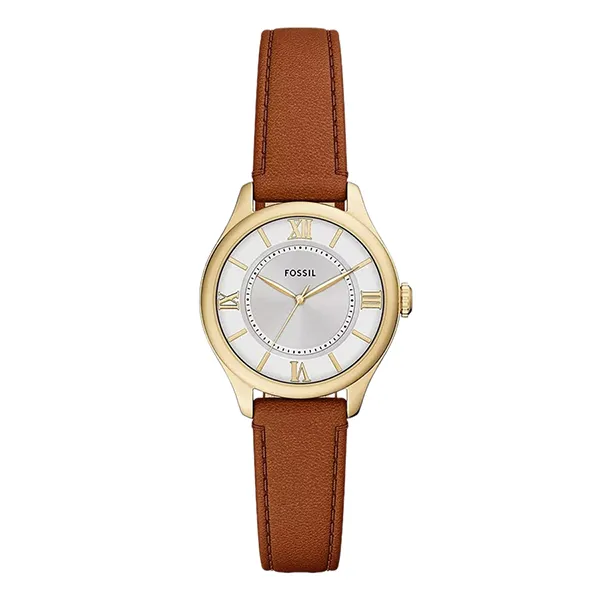 Đồng Hồ Nữ Fossil Gilmore Three Hand Brown Leather Watch ES5423 Màu Nâu - Vàng
