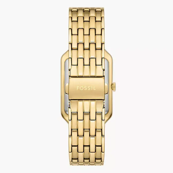 Đồng Hồ Nữ Fossil Raquel Three-Hand Date Stainless Steel Watch ES5409 Màu Vàng Gold
