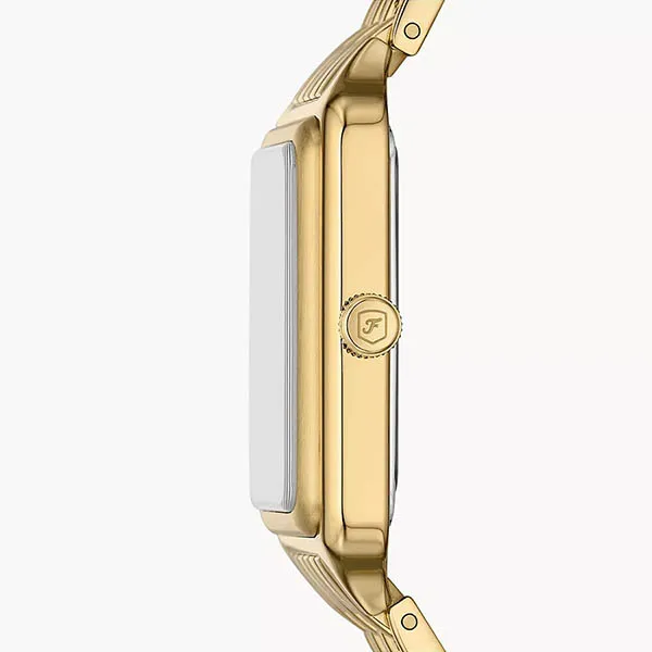 Đồng Hồ Nữ Fossil Raquel Three-Hand Date Stainless Steel Watch ES5409 Màu Vàng Gold