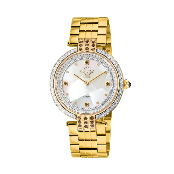 Đồng Hồ Nữ Gevril GV2 12808B Women's Matera Gemstone Diamond Watch Màu Vàng