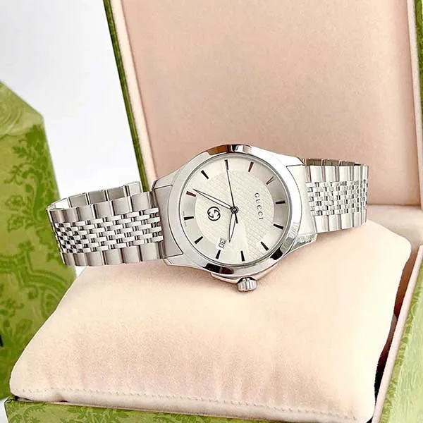 Đồng Hồ Nữ Gucci Watch YA1265028 Màu Bạc