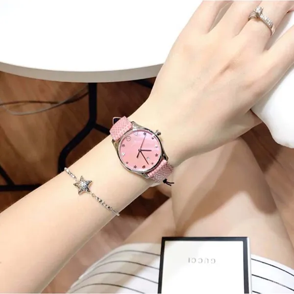 Đồng Hồ Nữ Gucci YA126586 Dial Quartz G-Timeless Pink Màu Hồng