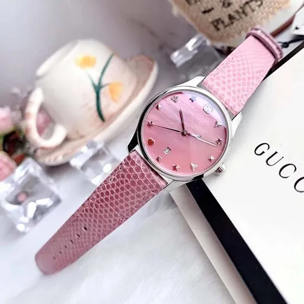 Đồng Hồ Nữ Gucci YA126586 Dial Quartz G-Timeless Pink Màu Hồng