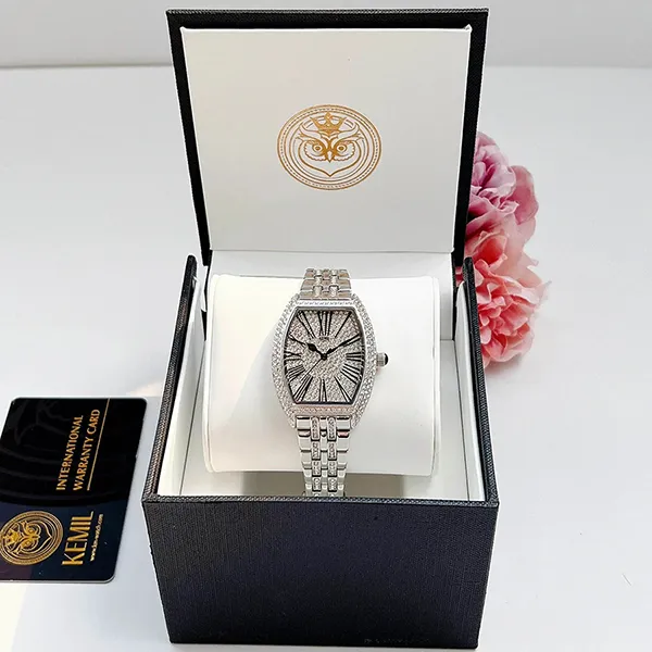 Đồng Hồ Nữ Kemil Lily KM2205-VT-T Silver Tone Màu Bạc