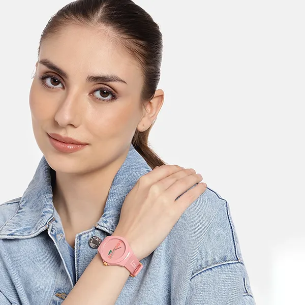 Đồng Hồ Nữ Lacoste Pink Rubber Strap Watch 2020154 Màu Hồng