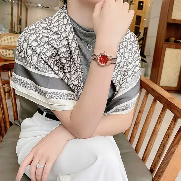 Đồng Hồ Nữ Salvatore Ferragamo Gancini Watch 28mm SFMV01323 Màu Đỏ
