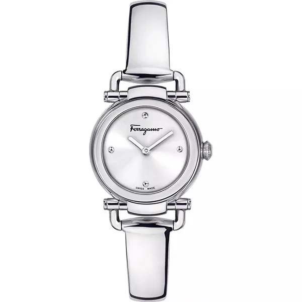 Đồng Hồ Nữ Salvatore Ferragamo Gancino 26mm Màu Bạc