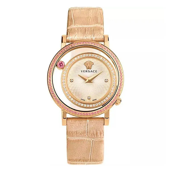 Đồng Hồ Nữ Versace Venus Stainless Steel Watch 33mm Màu Be
