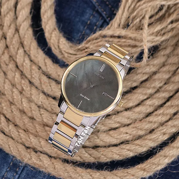 Đồng Hồ Unisex Citizen Eco Drive BM7524 87Y Màu Vàng Bạc