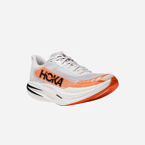 Giày Chạy Bộ Unisex Hoka Cielo X 1 2.0 Running Shoes White 1162053-FLV Màu Trắng Cam Size 5 US