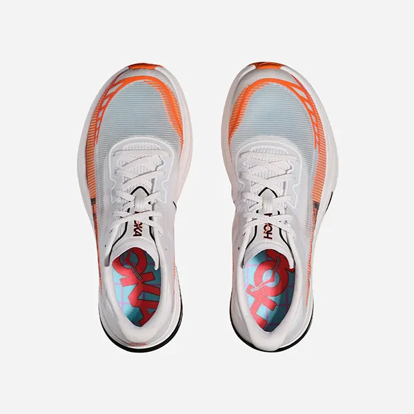 Giày Chạy Bộ Unisex Hoka Cielo X 1 2.0 Running Shoes White 1162053-FLV Màu Trắng Cam Size 5 US