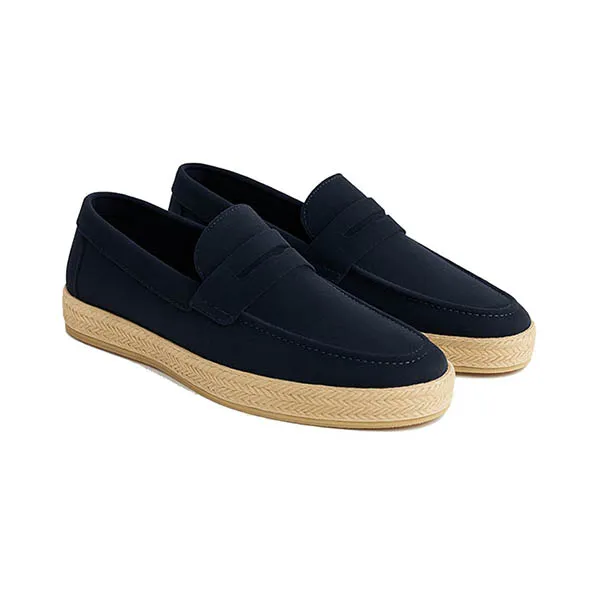 Giày Lười Nam Duca Di Morrone Leo_Cam_Blu Màu Xanh Đen Size 41