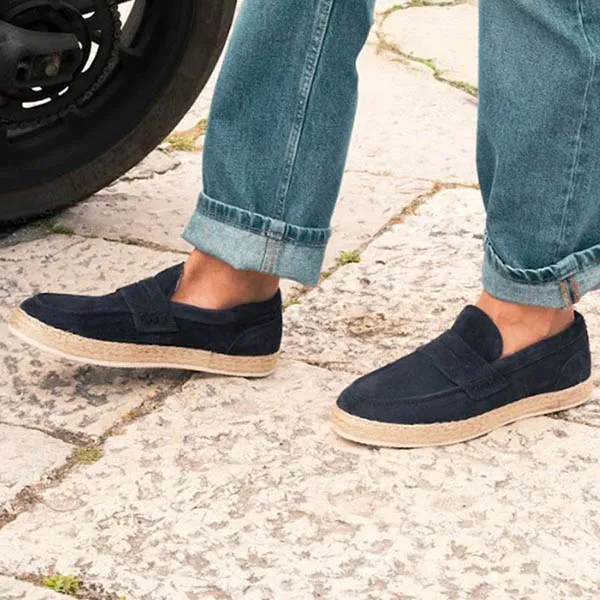 Giày Lười Nam Duca Di Morrone Leo_Cam_Blu Màu Xanh Đen Size 41