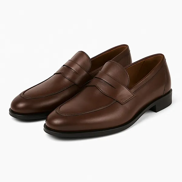 Giày Lười Nam Duca Di Morrone Moccasin LEONE_PELLE_MARRONE Màu Nâu Size 40