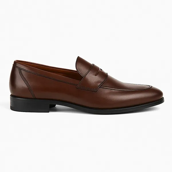 Giày Lười Nam Duca Di Morrone Moccasin LEONE_PELLE_MARRONE Màu Nâu Size 40