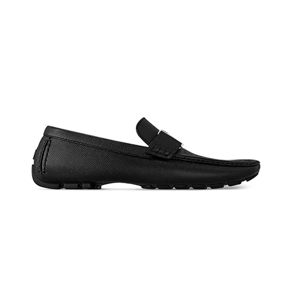 Giày Lười Nam Louis Vuitton LV 1A3K25 Monte Carlo Moccasin Black Màu Đen Size 42