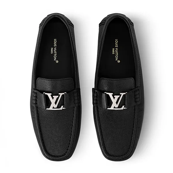 Giày Lười Nam Louis Vuitton LV 1A3K25 Monte Carlo Moccasin Black Màu Đen Size 42