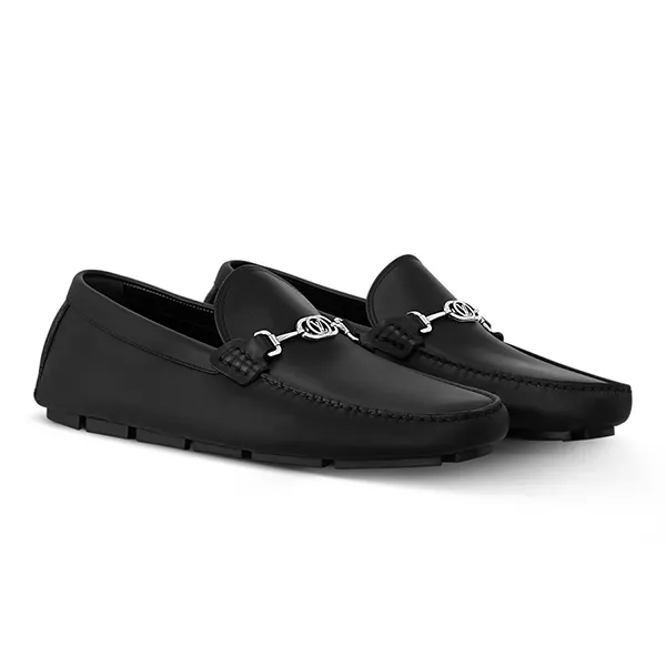 Giày Lười Nam Louis Vuitton LV Driver Moccasin 1ADDU2 Màu Đen Size 6