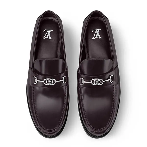 Giày Lười Nam Louis Vuitton LV Major 1ADF83 Màu Đỏ Bordeaux Size 40