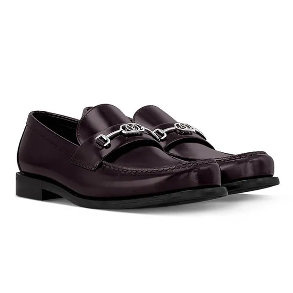 Giày Lười Nam Louis Vuitton LV Major 1ADF83 Màu Đỏ Bordeaux Size 40