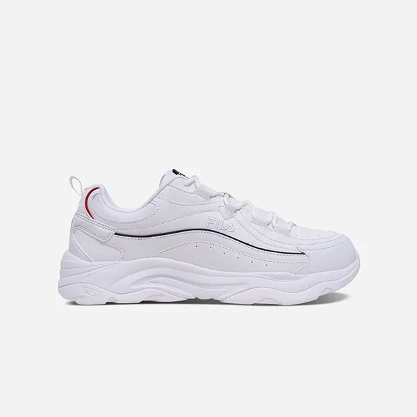 Giày Sneaker Unisex Fila Ray Wave White 1RM02726G-125 Màu Trắng Size 3 US