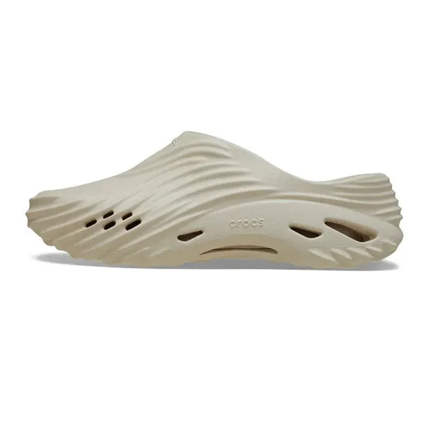 Giày Sục Nam Crocs Echo Wave Clog Màu Be Kem Size 40