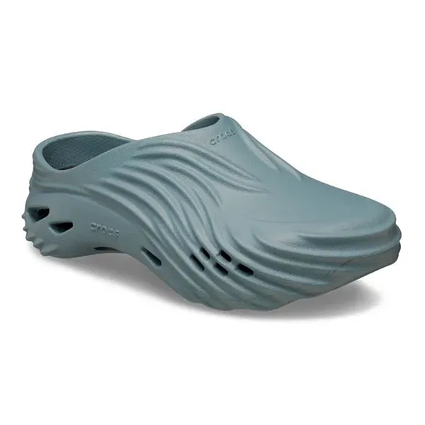 Giày Sục Nam Crocs Echo Wave Clog Màu Xanh Xám Size 41