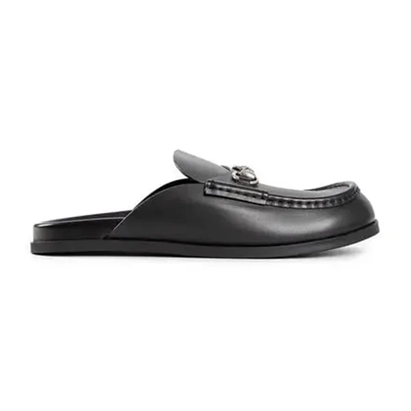 Giày Sục Gucci Horsebit Leather Mules Màu Đen Size 39