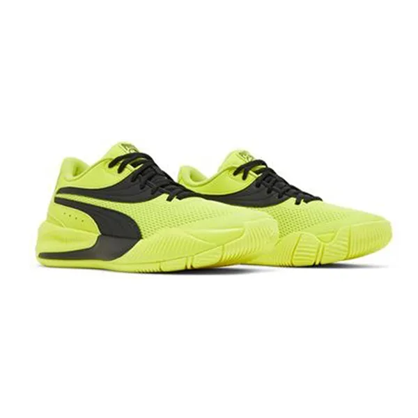 Giày Tennis/Pickleball Nam Puma Triple Yellow Glow Volt Black Men Basketball 195217-03 Màu Xanh Size 39
