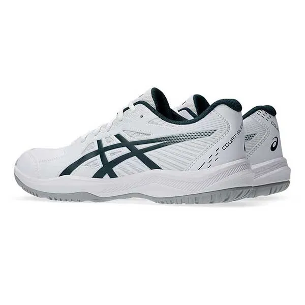 Giày Thể Thao Asics Court Slide 4 White Saxon Green 1041A483-100 Màu Trắng - Xanh Size 39