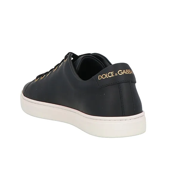 Giày Thể Thao Dolce & Gabbana D&G Leather Printed Màu Đen Size 35