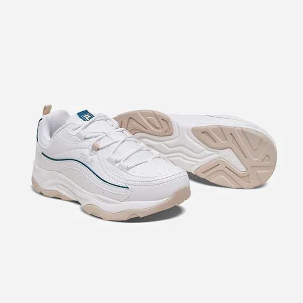 Giày Thể Thao Fila Ray Wave Sneakers White 1RM02726G 146 Màu Trắng Size 9 US
