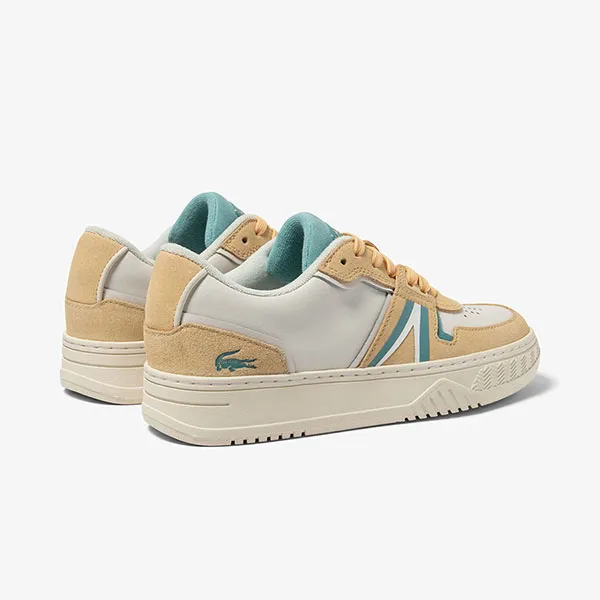 Giày Thể Thao Lacoste L001 Leather Colorblock Sneakers 45SFA0088 Y21 Màu Trắng/Be Size 3