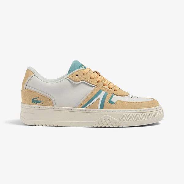 Giày Thể Thao Lacoste L001 Leather Colorblock Sneakers 45SFA0088 Y21 Màu Trắng/Be Size 3
