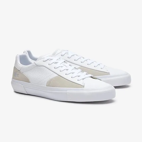 Giày Thể Thao Lacoste L006 Leather Sneakers 44SMA0021 21G Màu Trắng Size 3.5