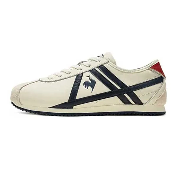 Giày Thể Thao Nam Le Coq Sportit White Shoes Màu Trắng Phối Xanh Navy Size 40