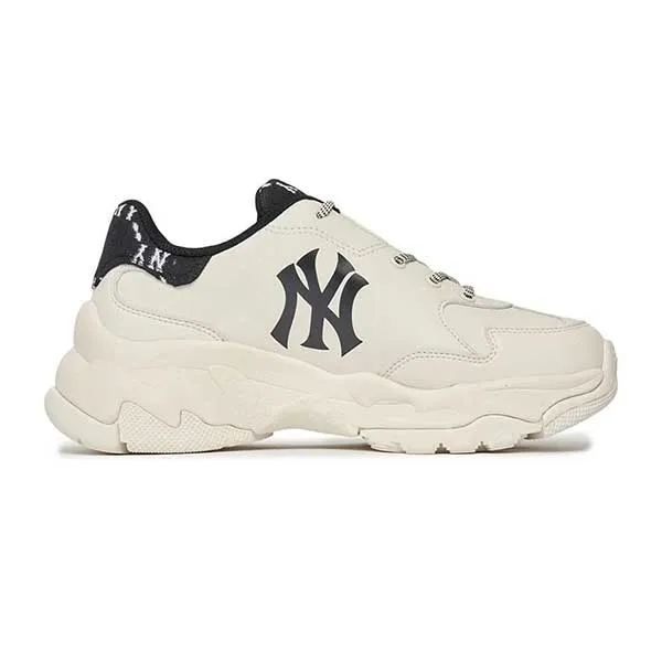 Giày Thể Thao MLB BigBall Chunky Diamond Monogram New York Yankees Black 3ASHCDM2N-50BKS Màu Trắng Size 36.5