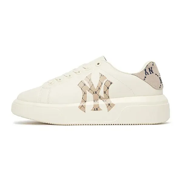 Giày Thể Thao MLB Chunky Classic Heel Dia Monogram NY Yankees 3ASXAM82N-50BGS Màu Trắng Size 36.5