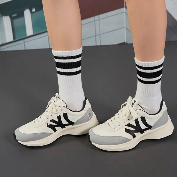 Giày Thể Thao MLB Chunky Jogger New York Yankees 3ASXX112N-50WHS Màu Trắng