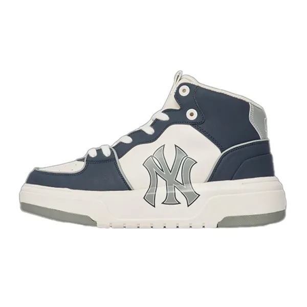 Giày Thể Thao MLB Chunky Liner High New York 3ASXCB12N-50NYD Màu Xanh Blue - Trắng Size 36.5