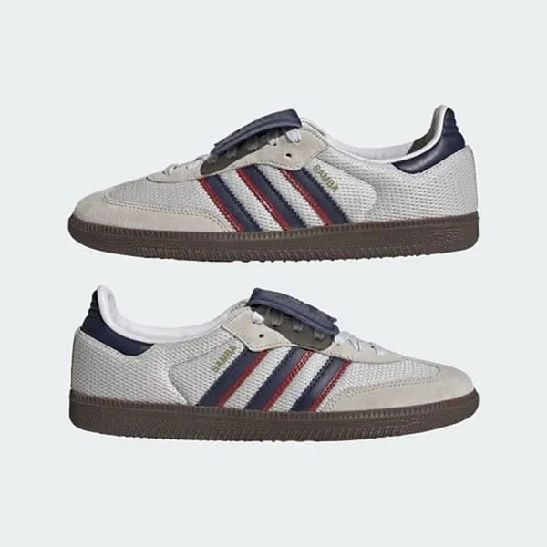 Giày Thể Thao Nam Adidas Samba OG Crystal White Blue IE9169 Màu Xám Xanh Size 36